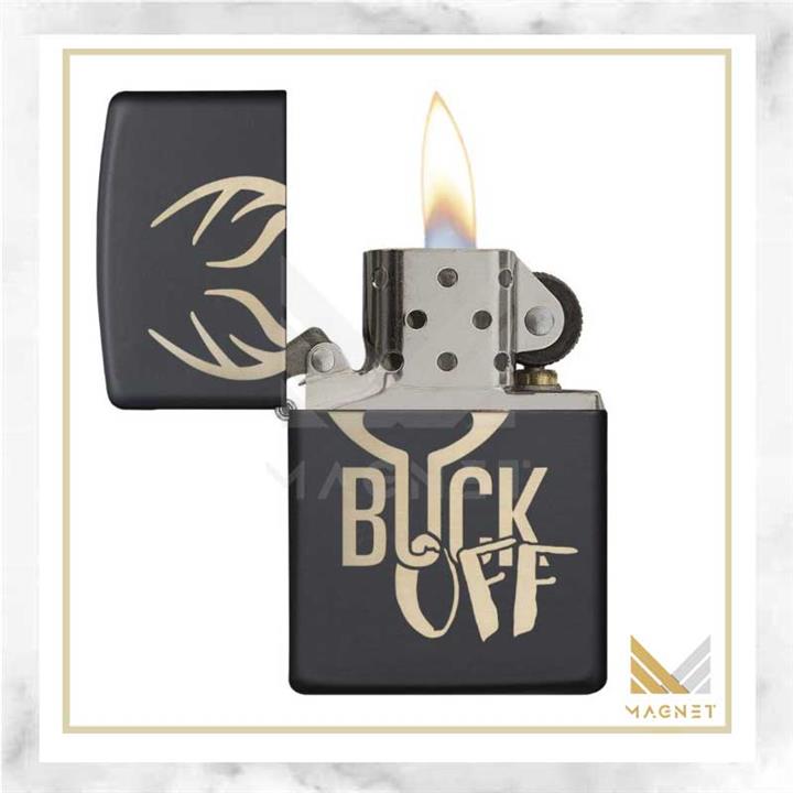 فندک زیپو BUCK OFF LASER DESIGN کد 29607